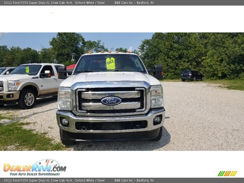 2011 Ford F350 Super Duty XL Crew Cab 4x4 Oxford White / Steel Photo #10