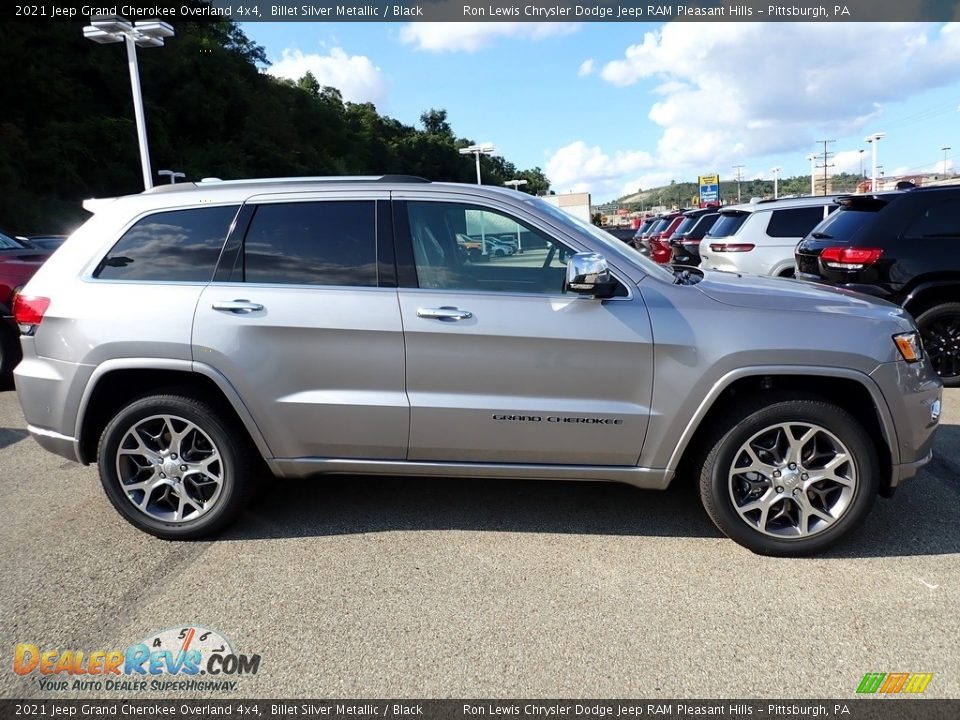 2021 Jeep Grand Cherokee Overland 4x4 Billet Silver Metallic / Black Photo #7