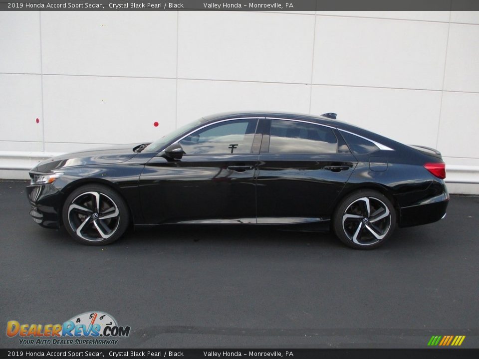 2019 Honda Accord Sport Sedan Crystal Black Pearl / Black Photo #2