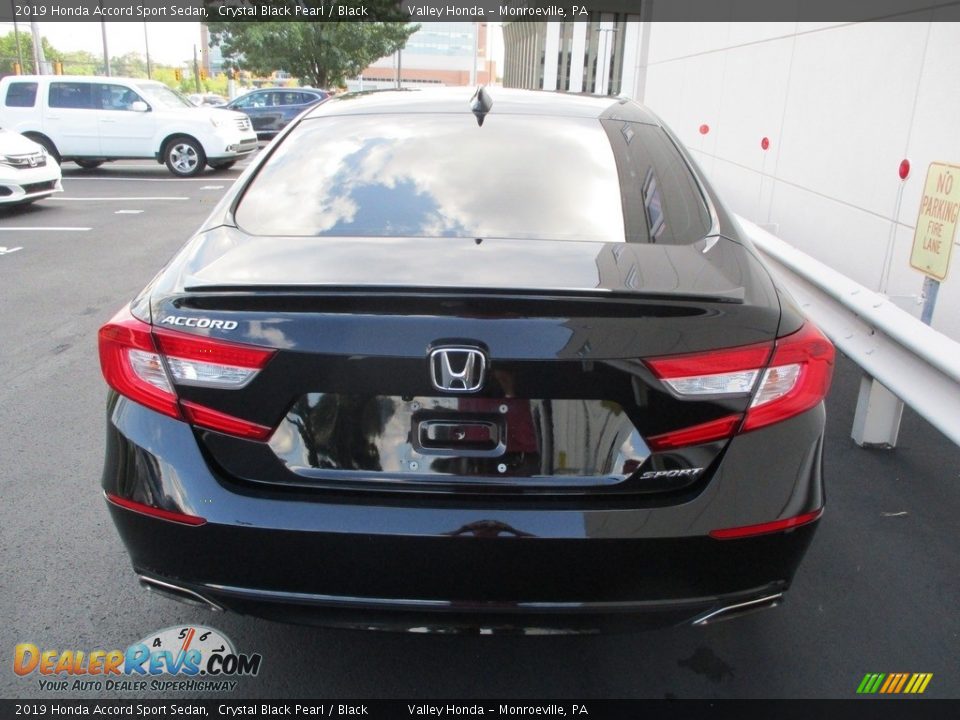 2019 Honda Accord Sport Sedan Crystal Black Pearl / Black Photo #4