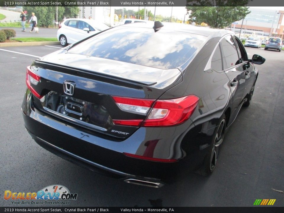 2019 Honda Accord Sport Sedan Crystal Black Pearl / Black Photo #5