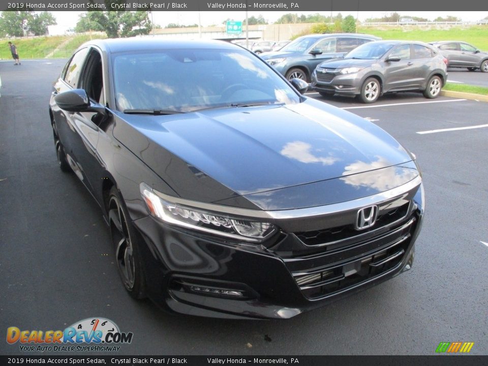 2019 Honda Accord Sport Sedan Crystal Black Pearl / Black Photo #7