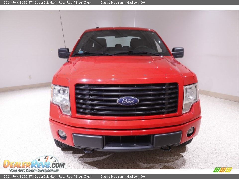 2014 Ford F150 STX SuperCab 4x4 Race Red / Steel Grey Photo #2