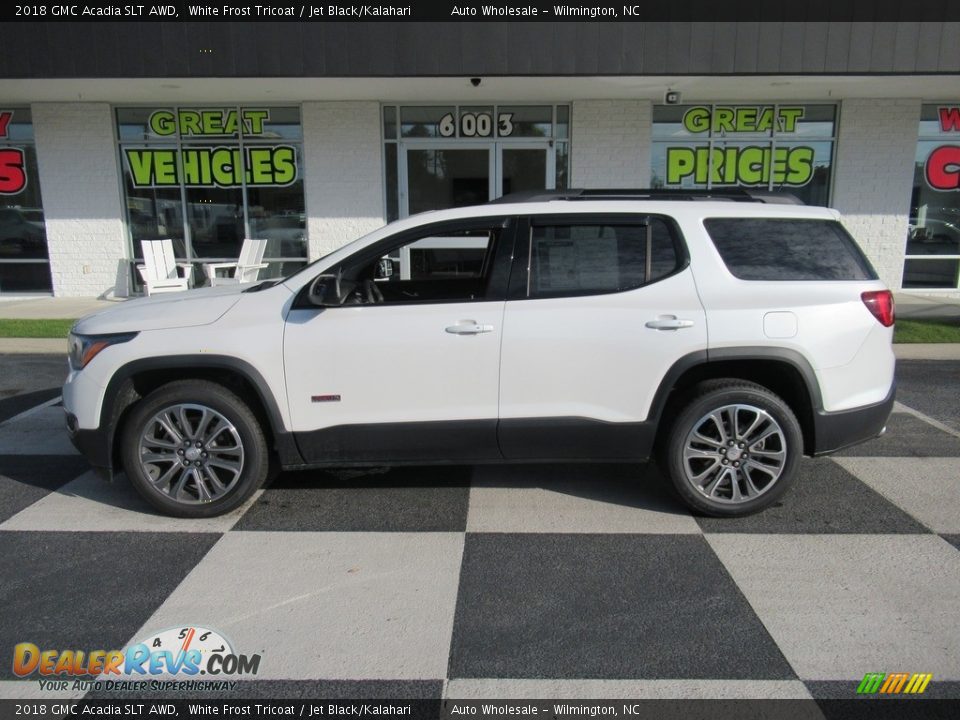 2018 GMC Acadia SLT AWD White Frost Tricoat / Jet Black/Kalahari Photo #1