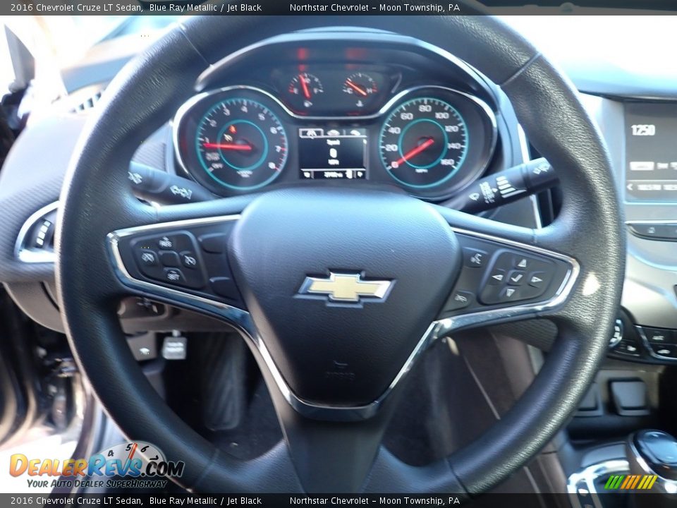 2016 Chevrolet Cruze LT Sedan Blue Ray Metallic / Jet Black Photo #26