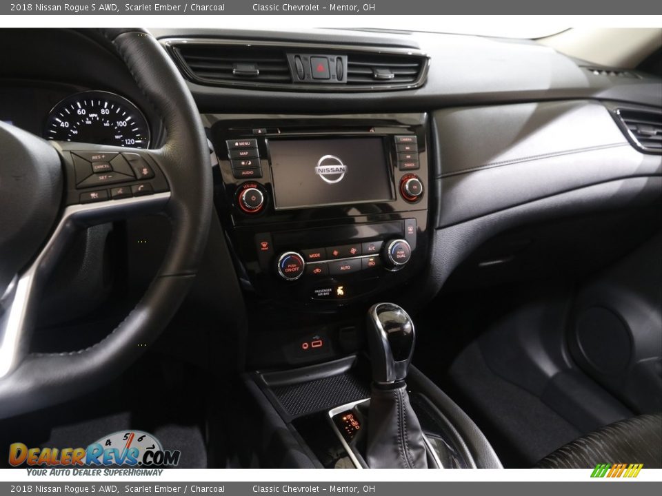 2018 Nissan Rogue S AWD Scarlet Ember / Charcoal Photo #9