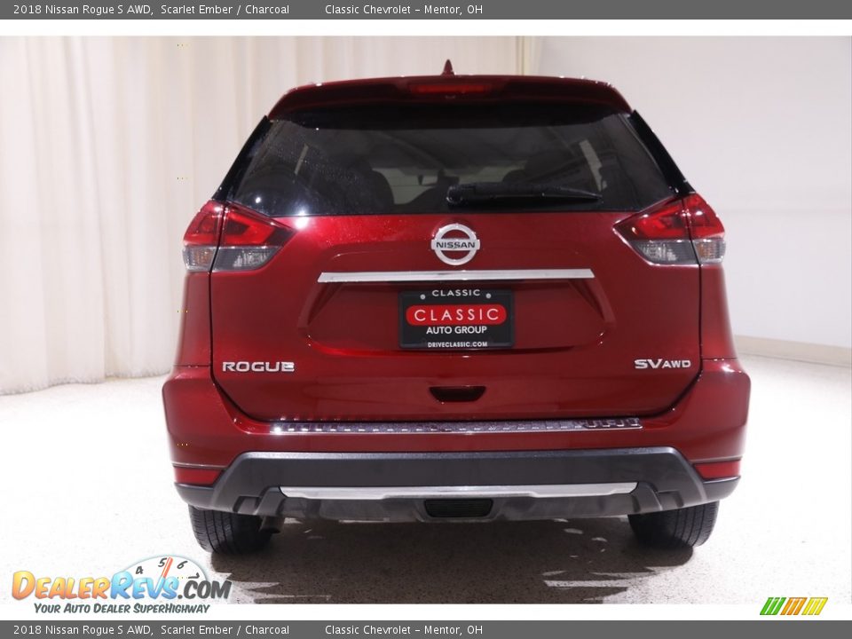 2018 Nissan Rogue S AWD Scarlet Ember / Charcoal Photo #18