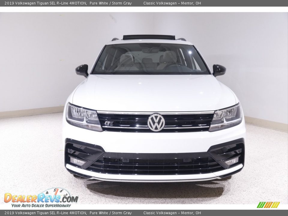 2019 Volkswagen Tiguan SEL R-Line 4MOTION Pure White / Storm Gray Photo #2