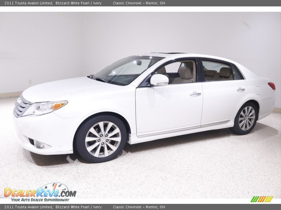 2011 Toyota Avalon Limited Blizzard White Pearl / Ivory Photo #3