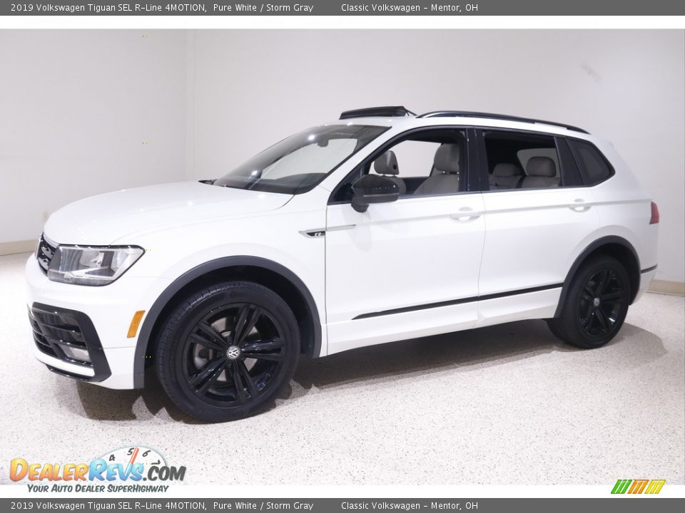 2019 Volkswagen Tiguan SEL R-Line 4MOTION Pure White / Storm Gray Photo #3