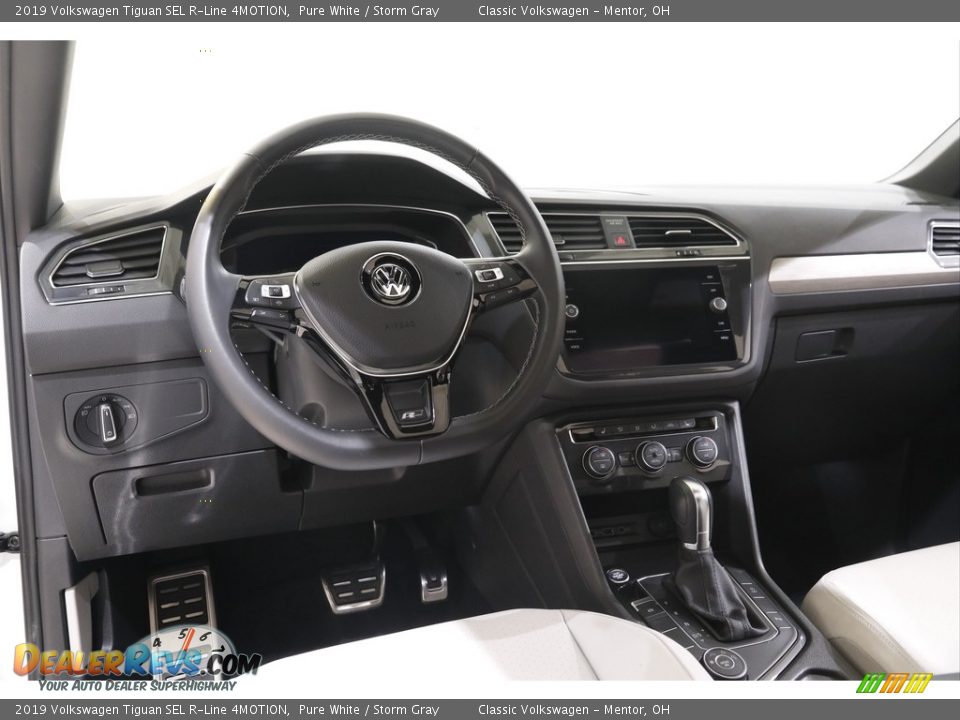 2019 Volkswagen Tiguan SEL R-Line 4MOTION Pure White / Storm Gray Photo #6