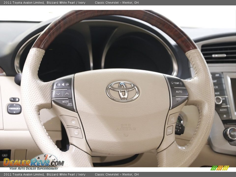 2011 Toyota Avalon Limited Blizzard White Pearl / Ivory Photo #7