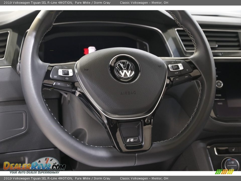 2019 Volkswagen Tiguan SEL R-Line 4MOTION Pure White / Storm Gray Photo #7