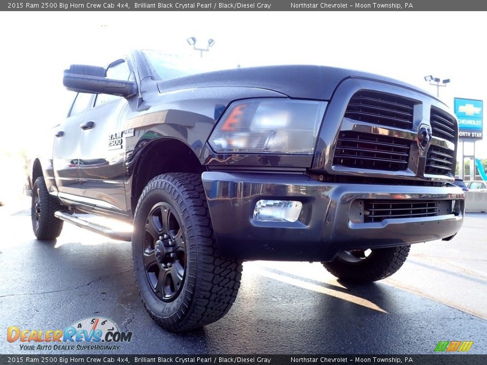 Brilliant Black Crystal Pearl 2015 Ram 2500 Big Horn Crew Cab 4x4 Photo #9