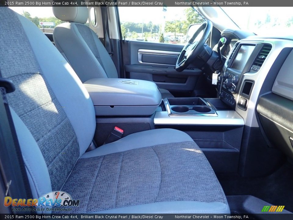 Front Seat of 2015 Ram 2500 Big Horn Crew Cab 4x4 Photo #11