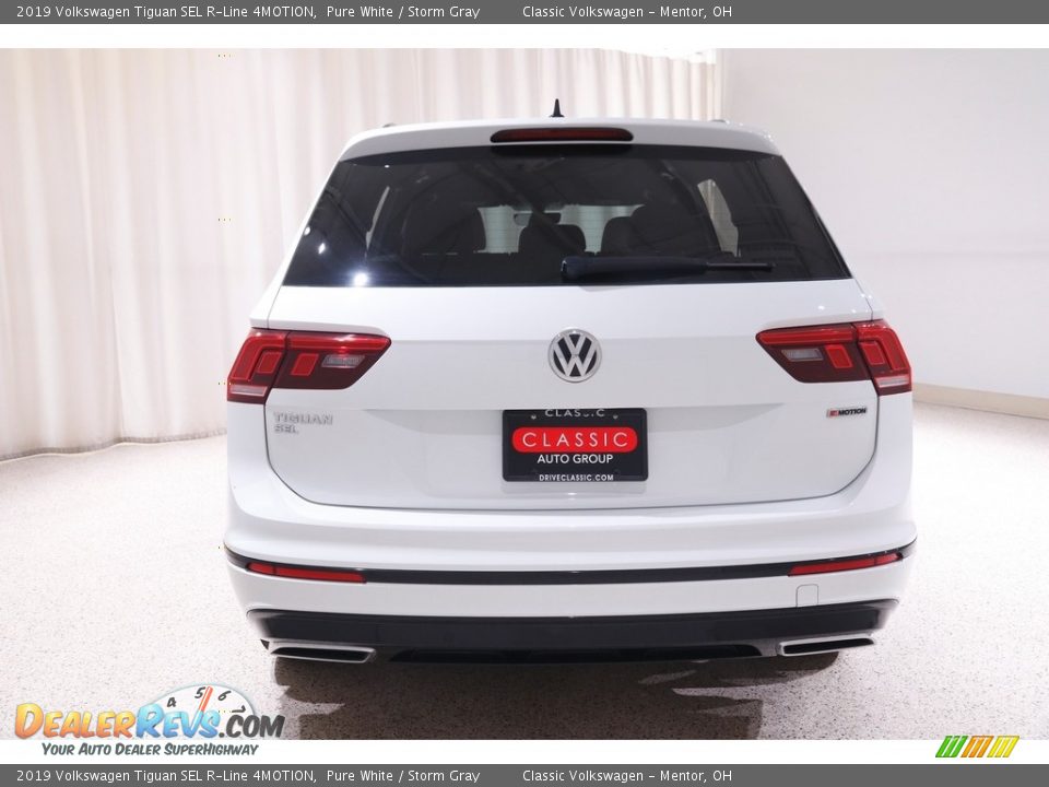 2019 Volkswagen Tiguan SEL R-Line 4MOTION Pure White / Storm Gray Photo #18