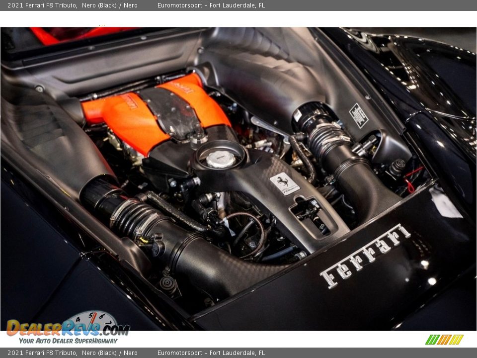2021 Ferrari F8 Tributo 3.9 Liter Twin-Turbocharged DOHC 32-Valve VVT V8 Engine Photo #3