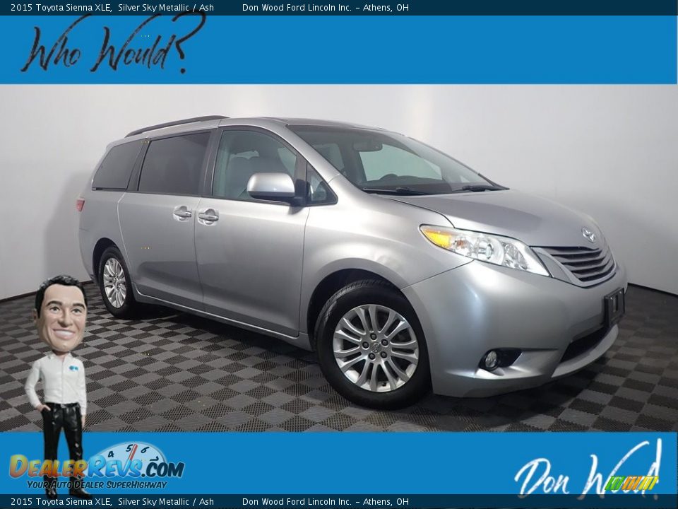 2015 Toyota Sienna XLE Silver Sky Metallic / Ash Photo #1