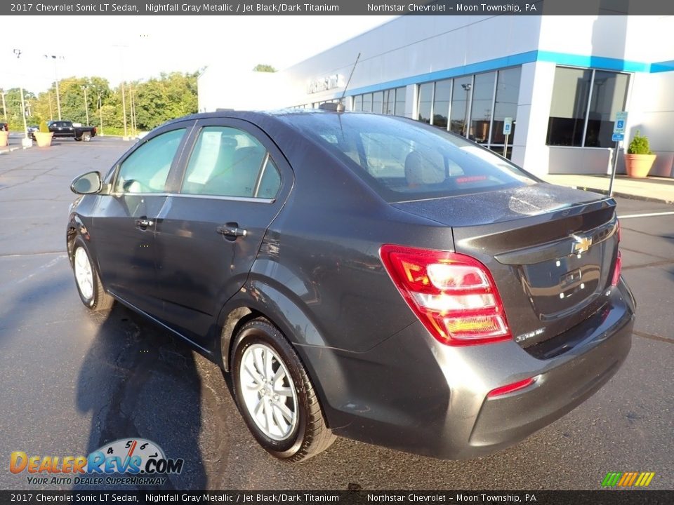 2017 Chevrolet Sonic LT Sedan Nightfall Gray Metallic / Jet Black/Dark Titanium Photo #4