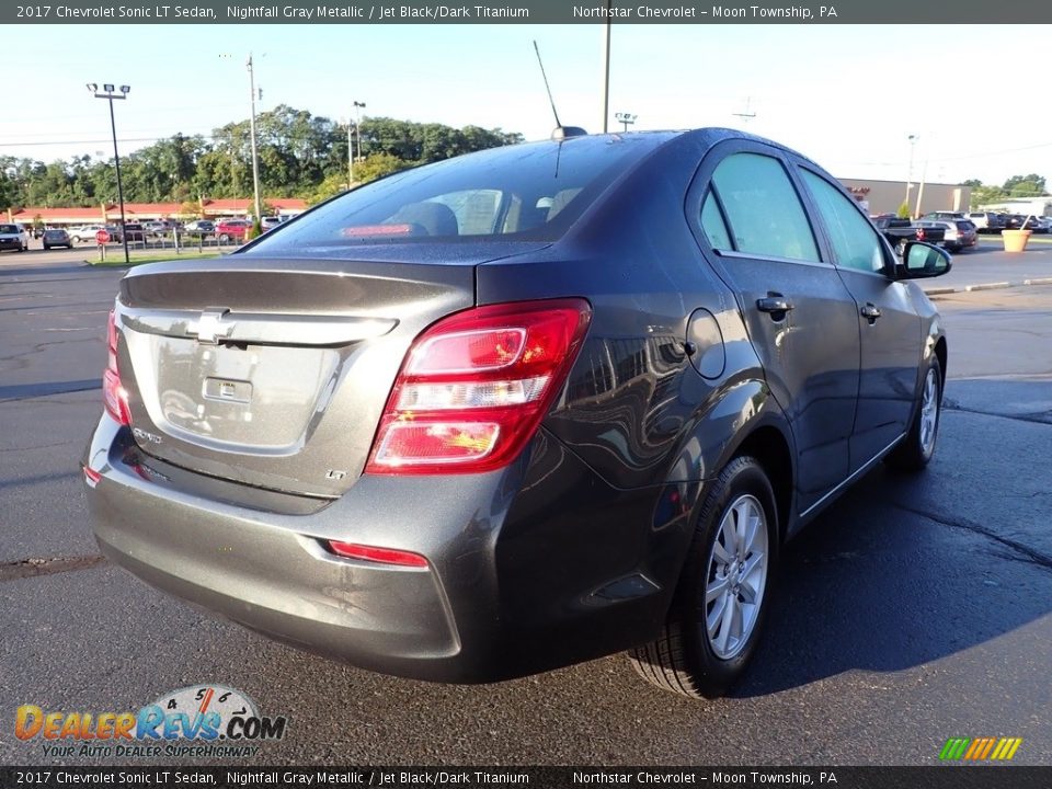 2017 Chevrolet Sonic LT Sedan Nightfall Gray Metallic / Jet Black/Dark Titanium Photo #8