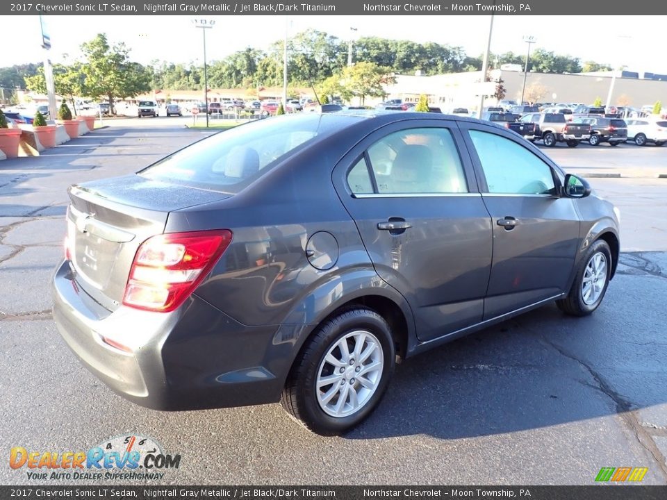 2017 Chevrolet Sonic LT Sedan Nightfall Gray Metallic / Jet Black/Dark Titanium Photo #9