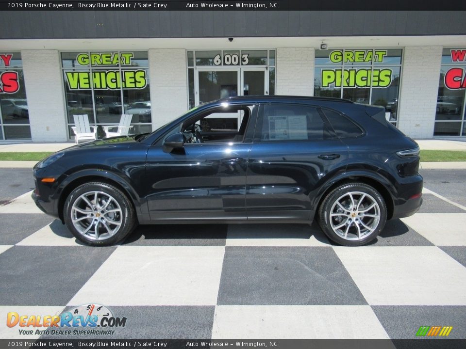 2019 Porsche Cayenne Biscay Blue Metallic / Slate Grey Photo #1