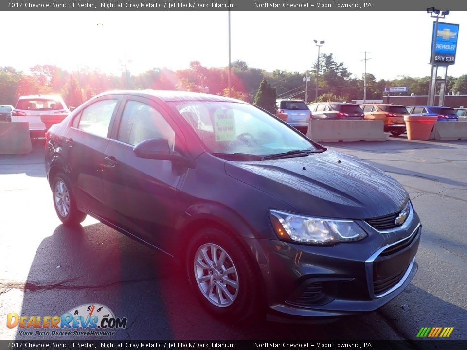 2017 Chevrolet Sonic LT Sedan Nightfall Gray Metallic / Jet Black/Dark Titanium Photo #11