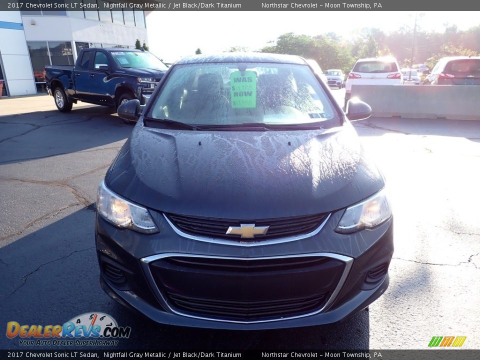 2017 Chevrolet Sonic LT Sedan Nightfall Gray Metallic / Jet Black/Dark Titanium Photo #13