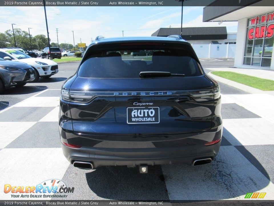 2019 Porsche Cayenne Biscay Blue Metallic / Slate Grey Photo #4