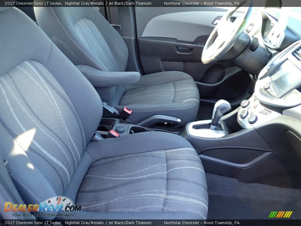 2017 Chevrolet Sonic LT Sedan Nightfall Gray Metallic / Jet Black/Dark Titanium Photo #15
