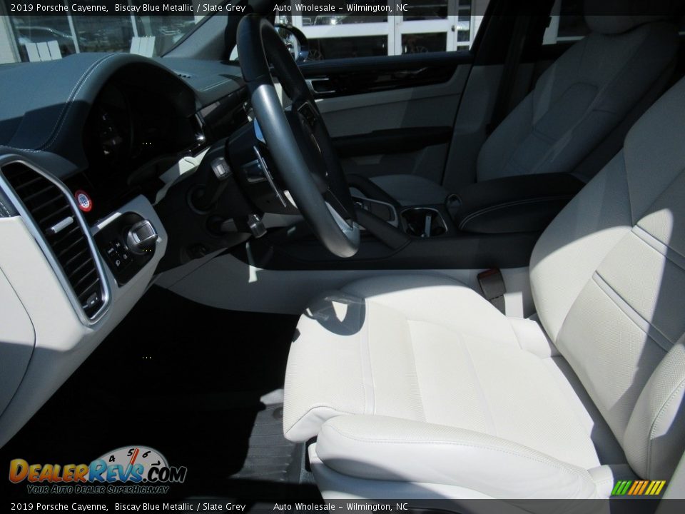 2019 Porsche Cayenne Biscay Blue Metallic / Slate Grey Photo #10