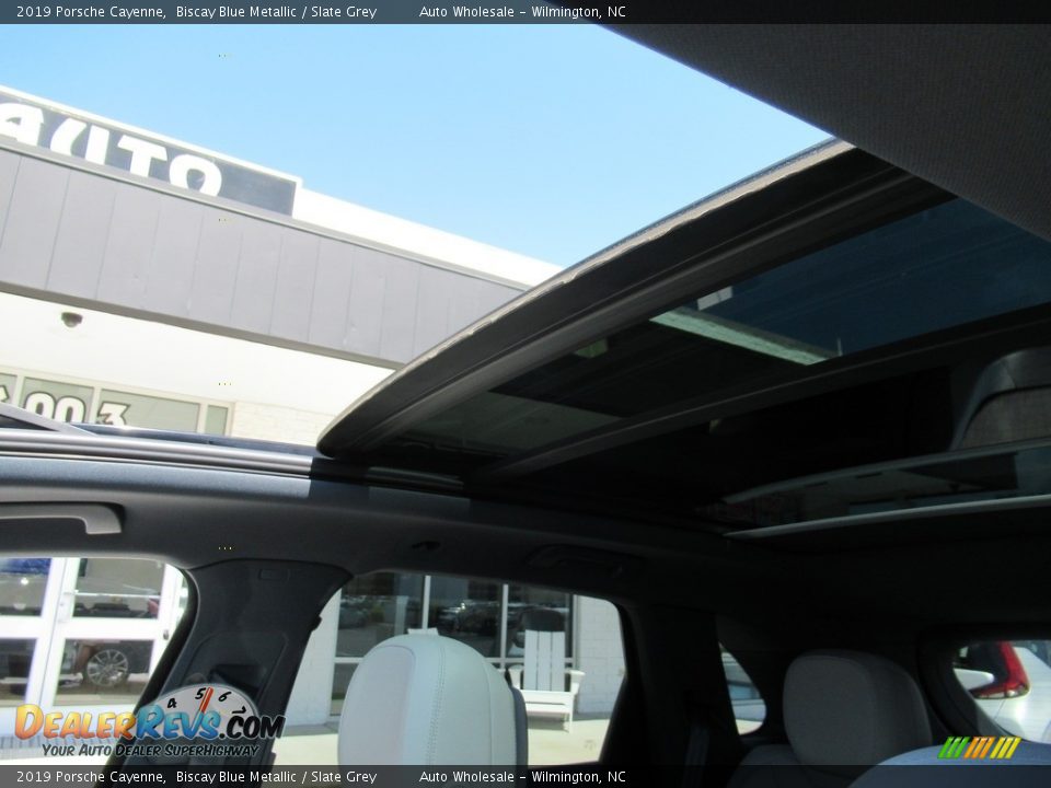2019 Porsche Cayenne Biscay Blue Metallic / Slate Grey Photo #11