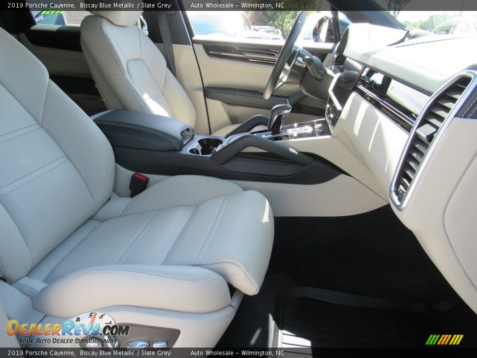 2019 Porsche Cayenne Biscay Blue Metallic / Slate Grey Photo #13