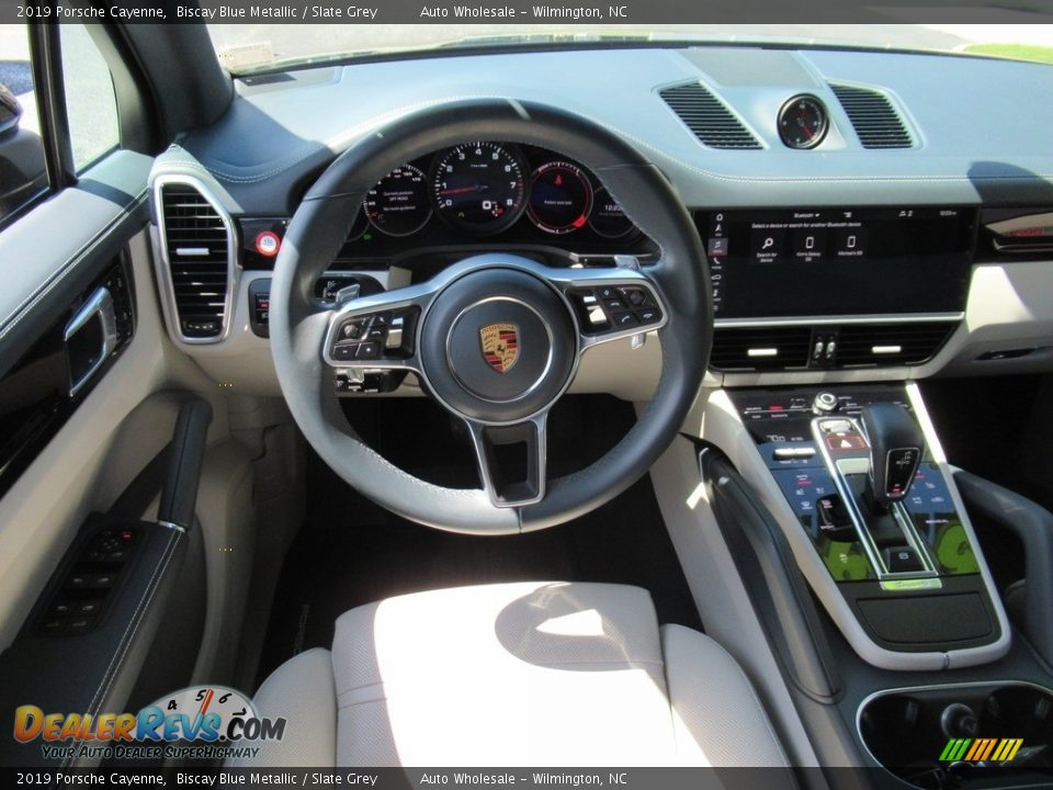 2019 Porsche Cayenne Biscay Blue Metallic / Slate Grey Photo #15