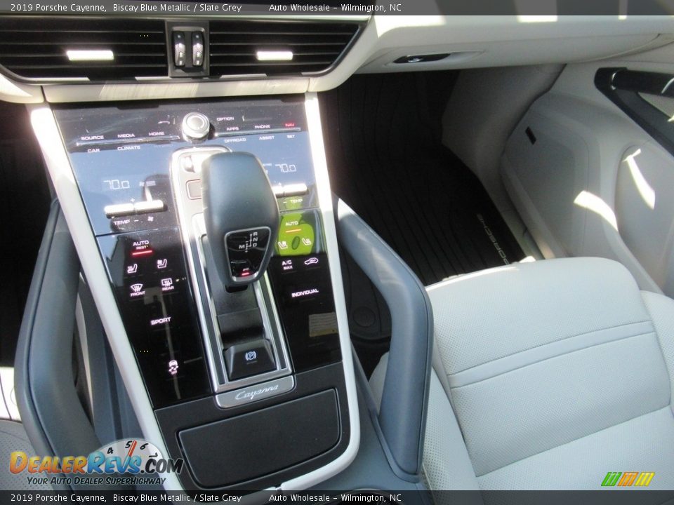 2019 Porsche Cayenne Biscay Blue Metallic / Slate Grey Photo #19