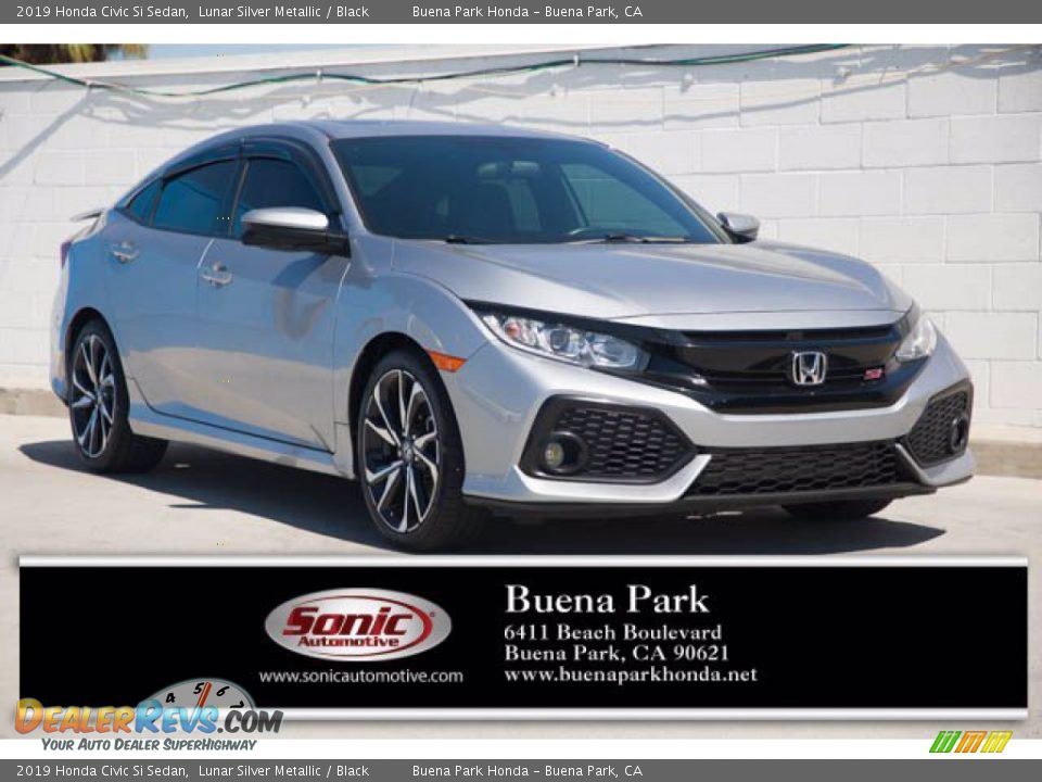 2019 Honda Civic Si Sedan Lunar Silver Metallic / Black Photo #1