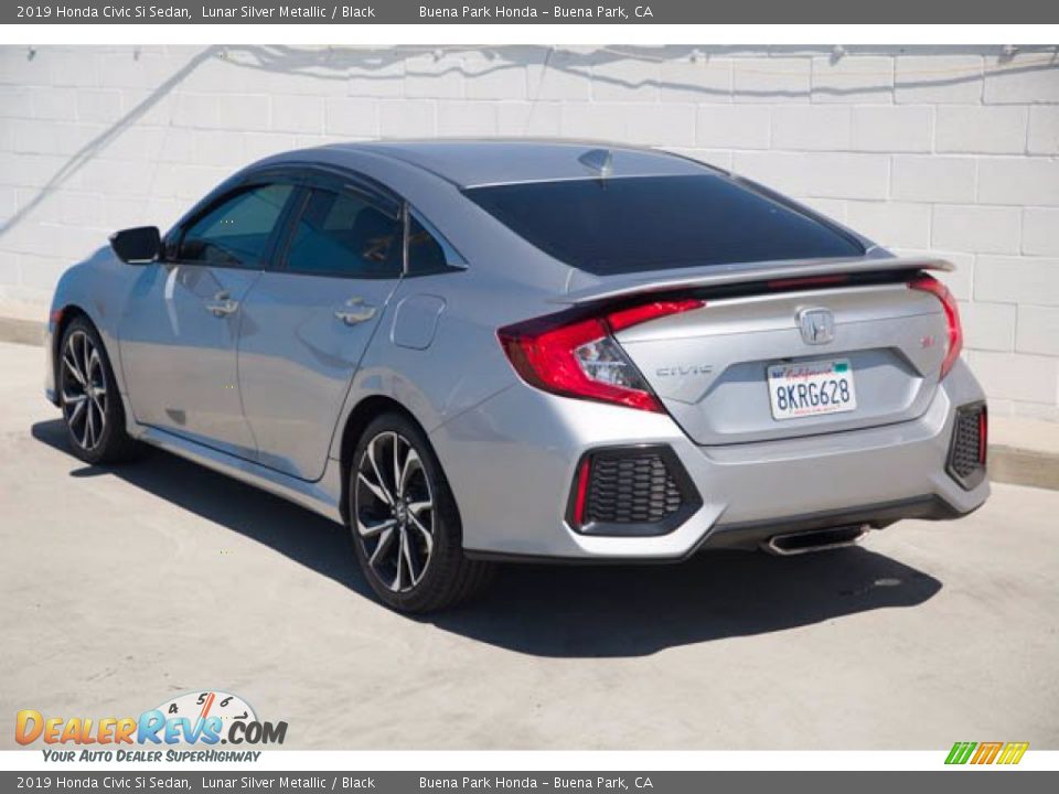 2019 Honda Civic Si Sedan Lunar Silver Metallic / Black Photo #2