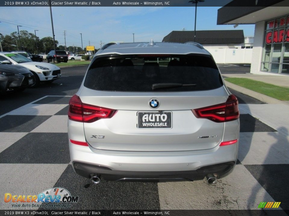 2019 BMW X3 xDrive30i Glacier Silver Metallic / Black Photo #4