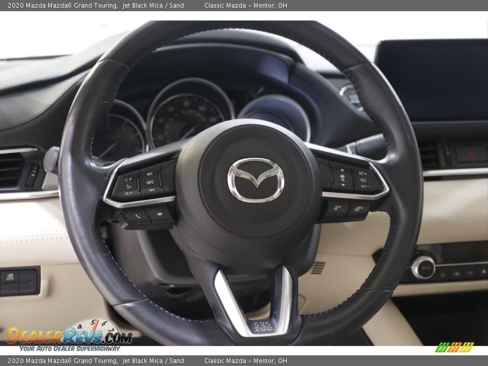 2020 Mazda Mazda6 Grand Touring Jet Black Mica / Sand Photo #7
