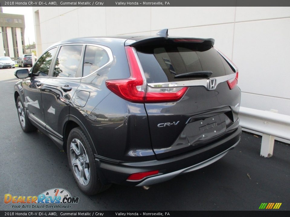 2018 Honda CR-V EX-L AWD Gunmetal Metallic / Gray Photo #3