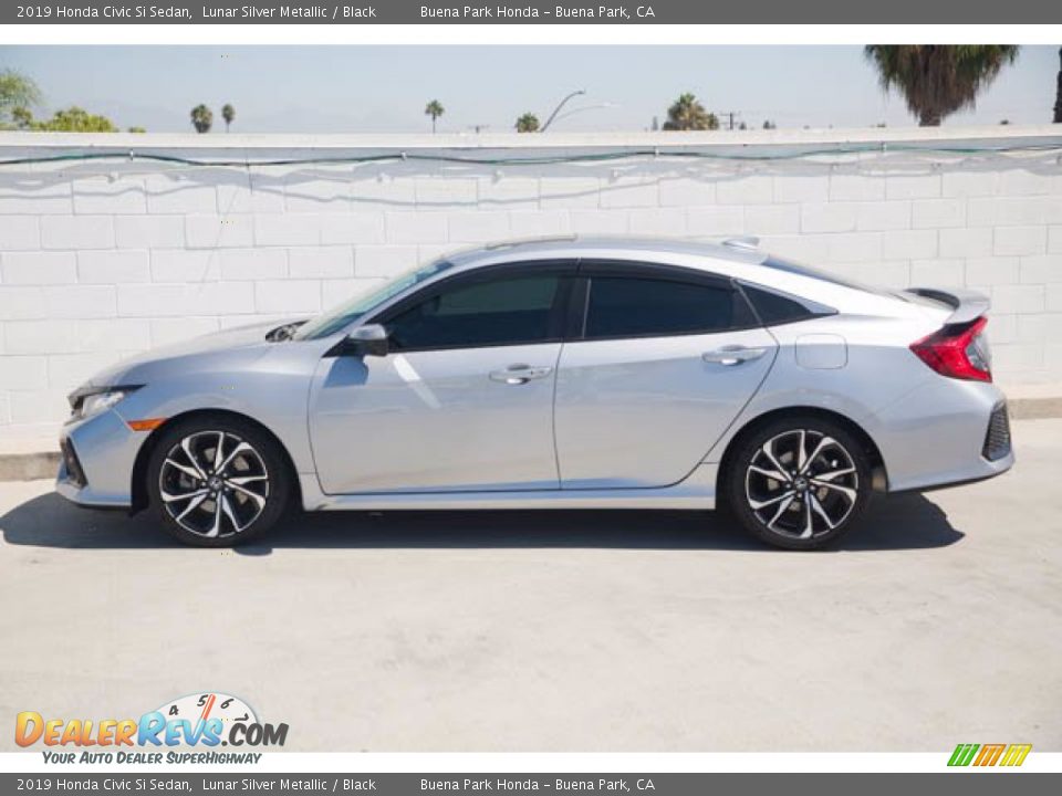 2019 Honda Civic Si Sedan Lunar Silver Metallic / Black Photo #8