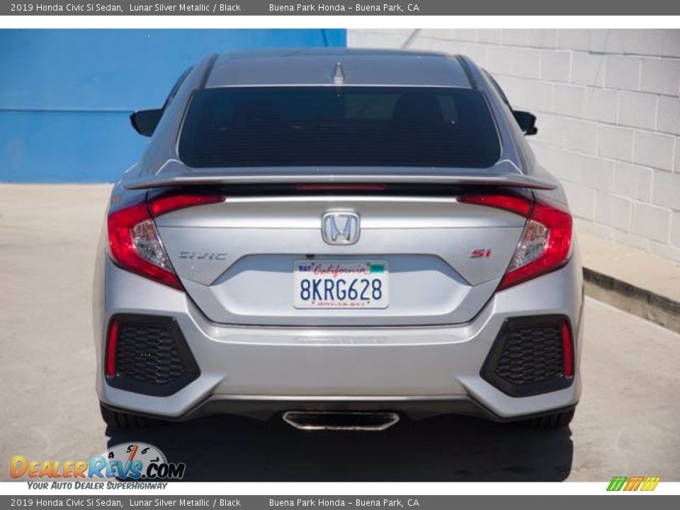 2019 Honda Civic Si Sedan Lunar Silver Metallic / Black Photo #9