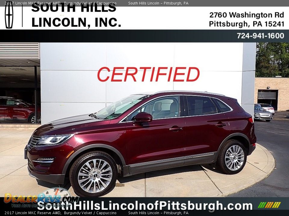 2017 Lincoln MKC Reserve AWD Burgundy Velvet / Cappuccino Photo #1