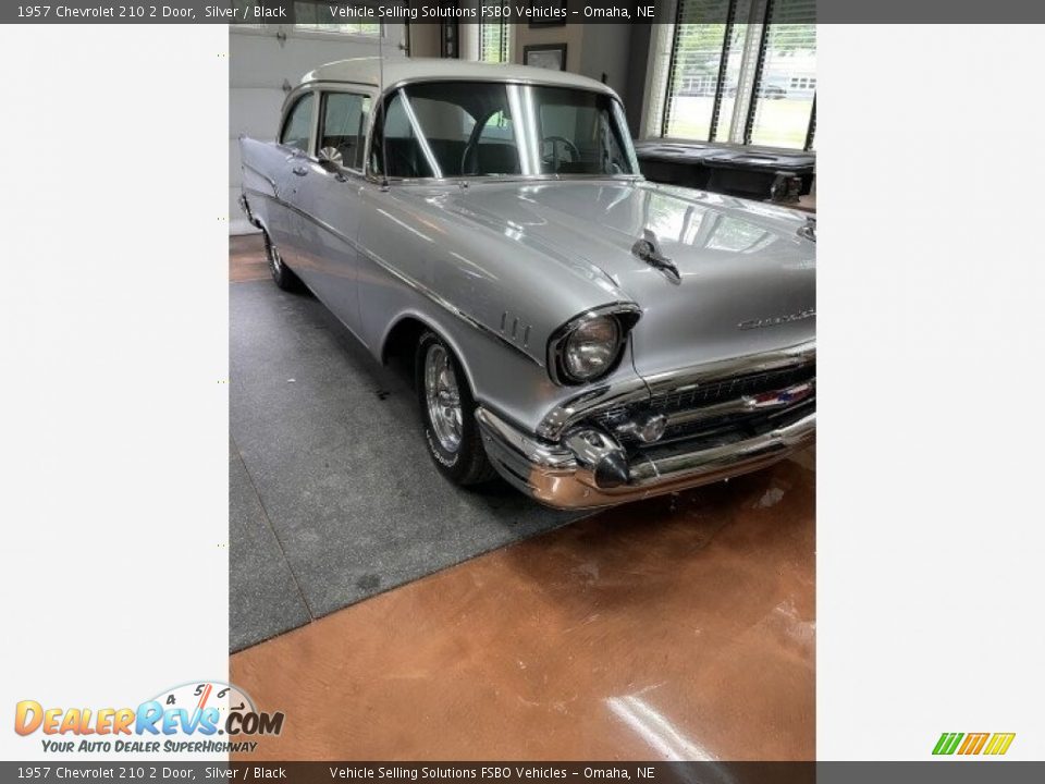 1957 Chevrolet 210 2 Door Silver / Black Photo #2