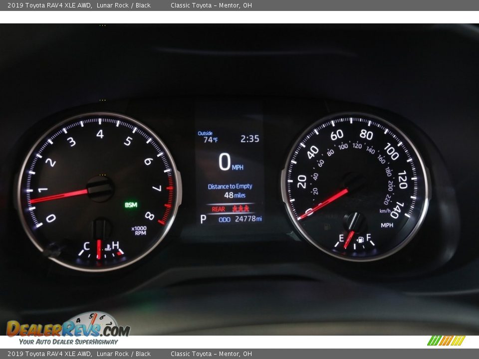 2019 Toyota RAV4 XLE AWD Lunar Rock / Black Photo #8