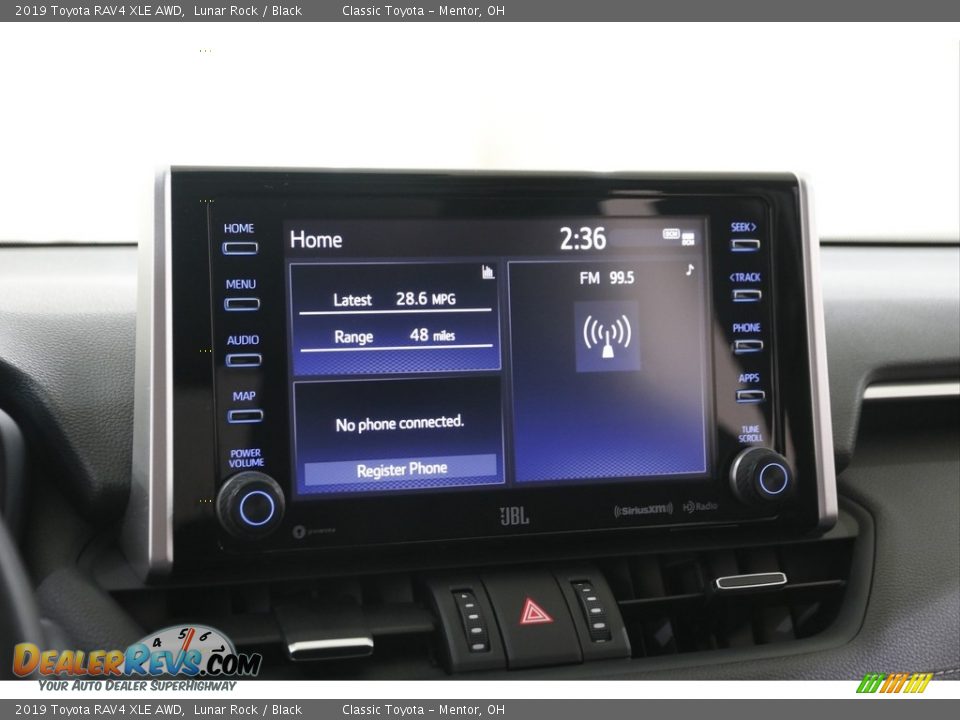 2019 Toyota RAV4 XLE AWD Lunar Rock / Black Photo #10