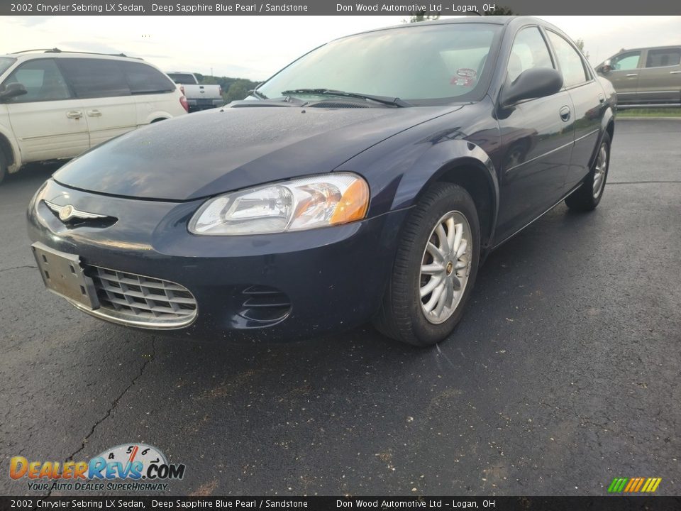 Front 3/4 View of 2002 Chrysler Sebring LX Sedan Photo #4