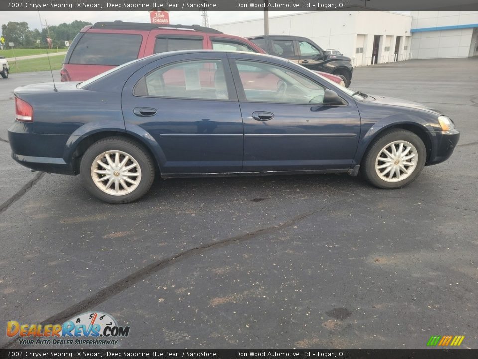 Deep Sapphire Blue Pearl 2002 Chrysler Sebring LX Sedan Photo #9