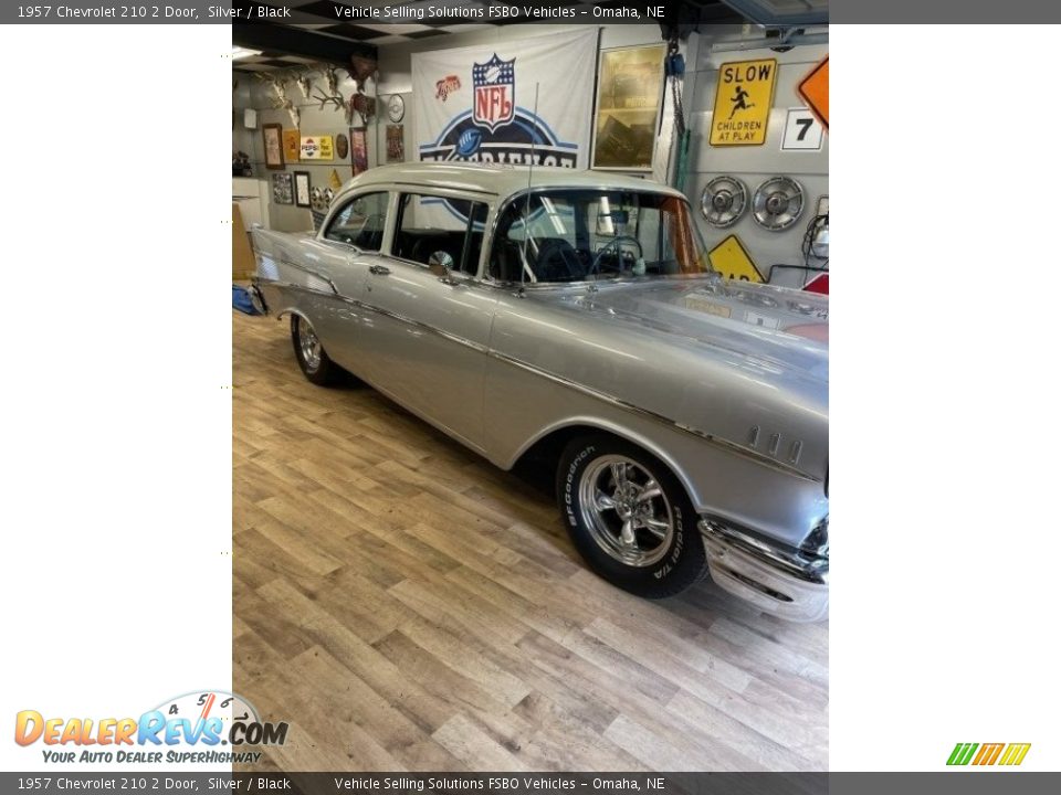 1957 Chevrolet 210 2 Door Silver / Black Photo #13