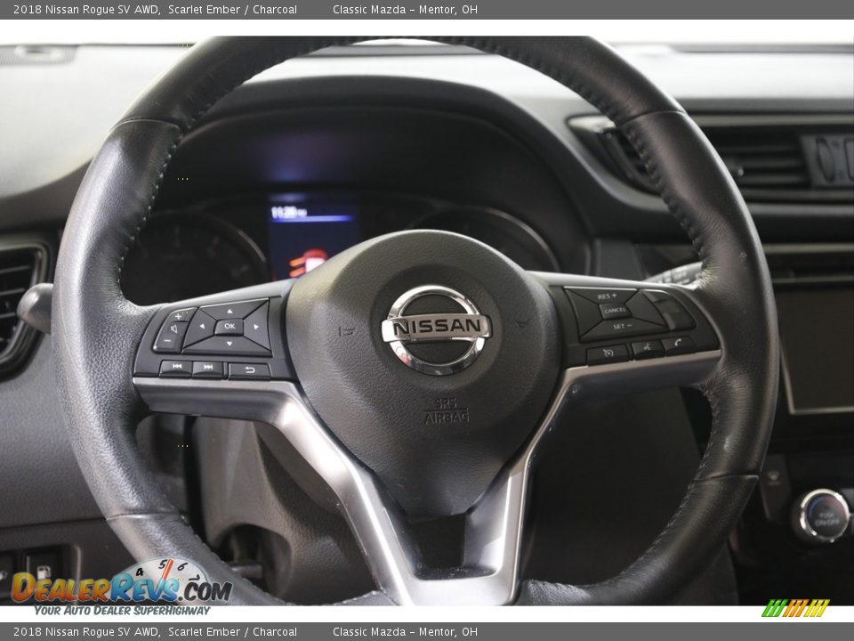 2018 Nissan Rogue SV AWD Scarlet Ember / Charcoal Photo #7
